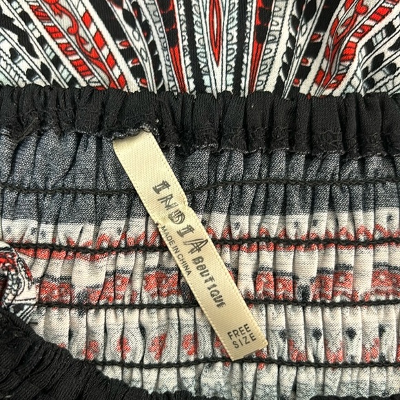 India Boutique Women’s Radial Design Stretch Midi Sun Dress- One Size - Picture 6 of 7